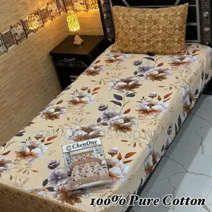 Pure Cotton 2-Piece Bedsheet Set with Pillow Covers