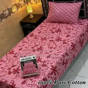 Pure Cotton 2-Piece Bedsheet Set with Pillow Covers