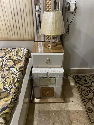 Complete Bedroom Furniture Set - Bed, Side Tables, Dresser, Cupboard