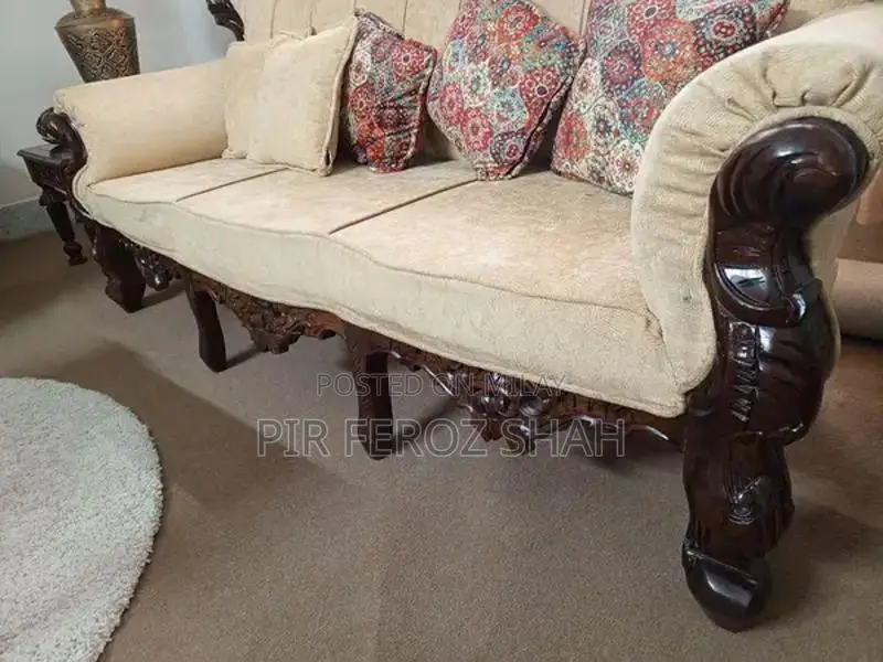 Chinyoti Shesham Wood 1+2+3 Seater Sofa Set