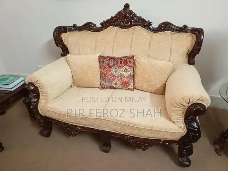 Chinyoti Shesham Wood 1+2+3 Seater Sofa Set