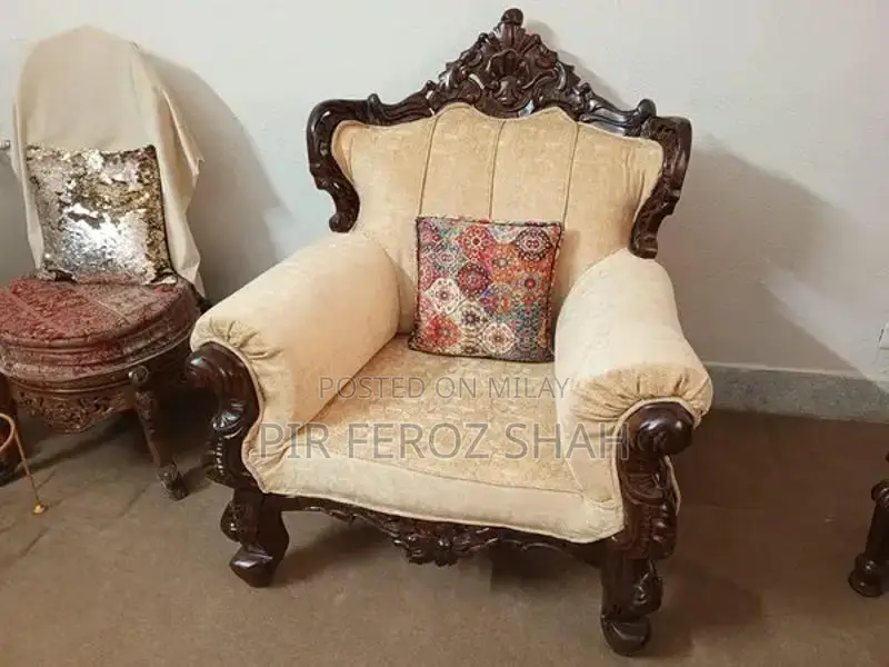 Chinyoti Shesham Wood 1+2+3 Seater Sofa Set