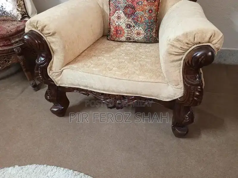 Chinyoti Shesham Wood 1+2+3 Seater Sofa Set