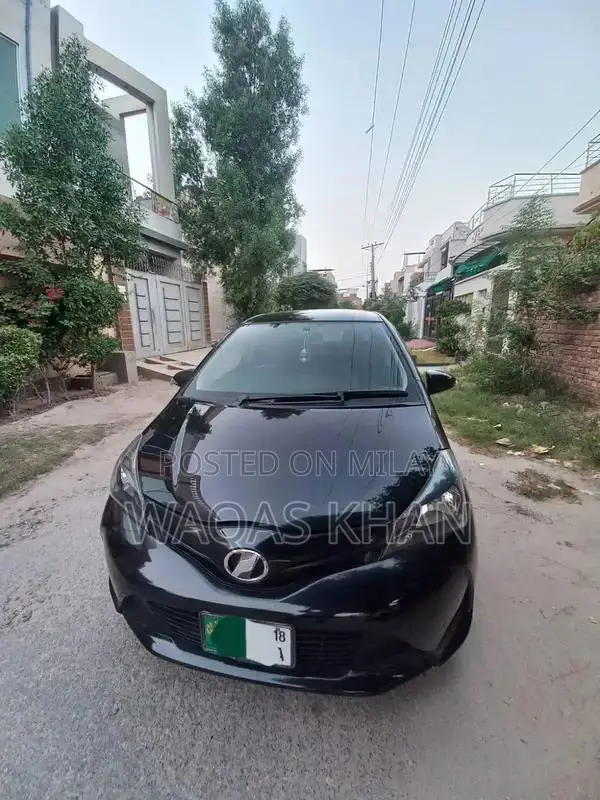 Toyota Vitz Compact City Car - Pearl Black 2015 Model