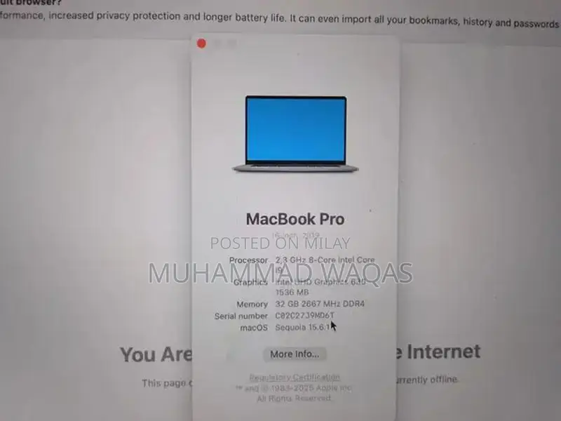 Apple MacBook Pro 2019 16" - High-Performance Laptop