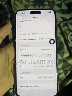 Iphone 15 pro max 256 GB Non PTA Genuine