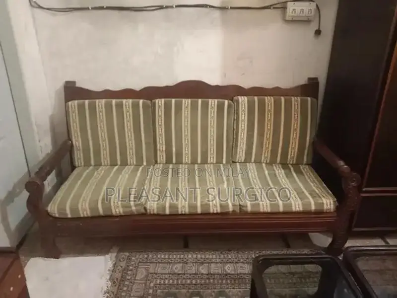 3 seater sofa plus 3 seater sofa plus wooden mirror table