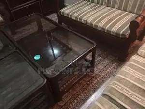 3 seater sofa plus 3 seater sofa plus wooden mirror table