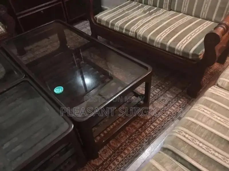 3 seater sofa plus 3 seater sofa plus wooden mirror table