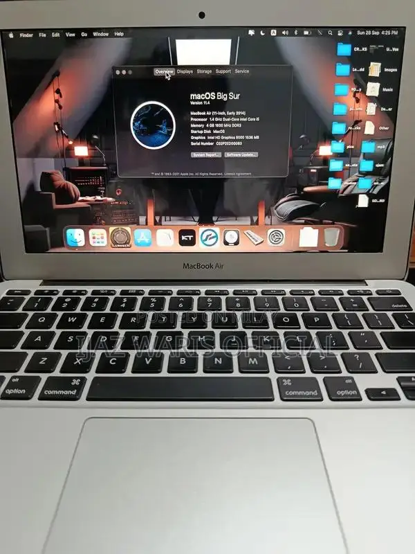 Macbook air Earlier 2014 Bigsur Macos installed. Best For Office Work.