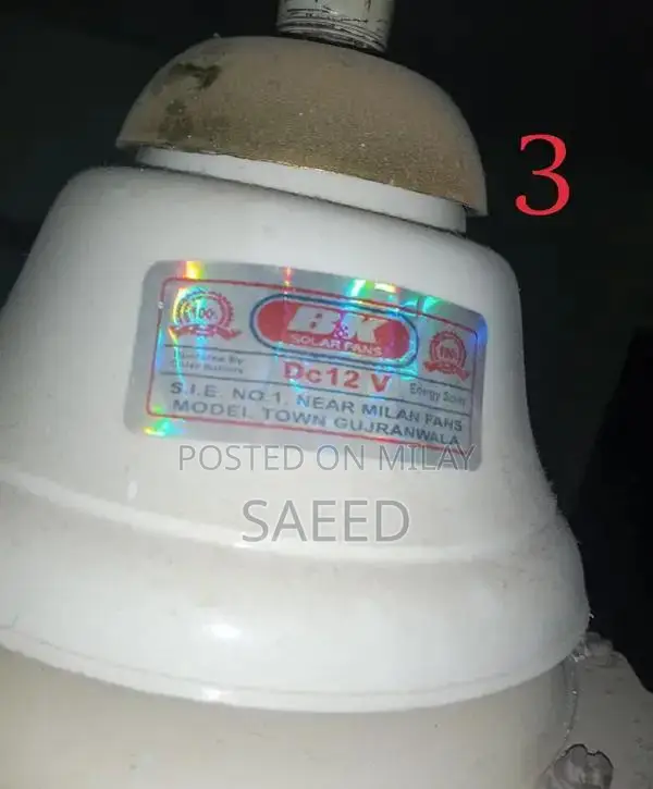 4 in No's AC DC fans used each 5000 Fixed