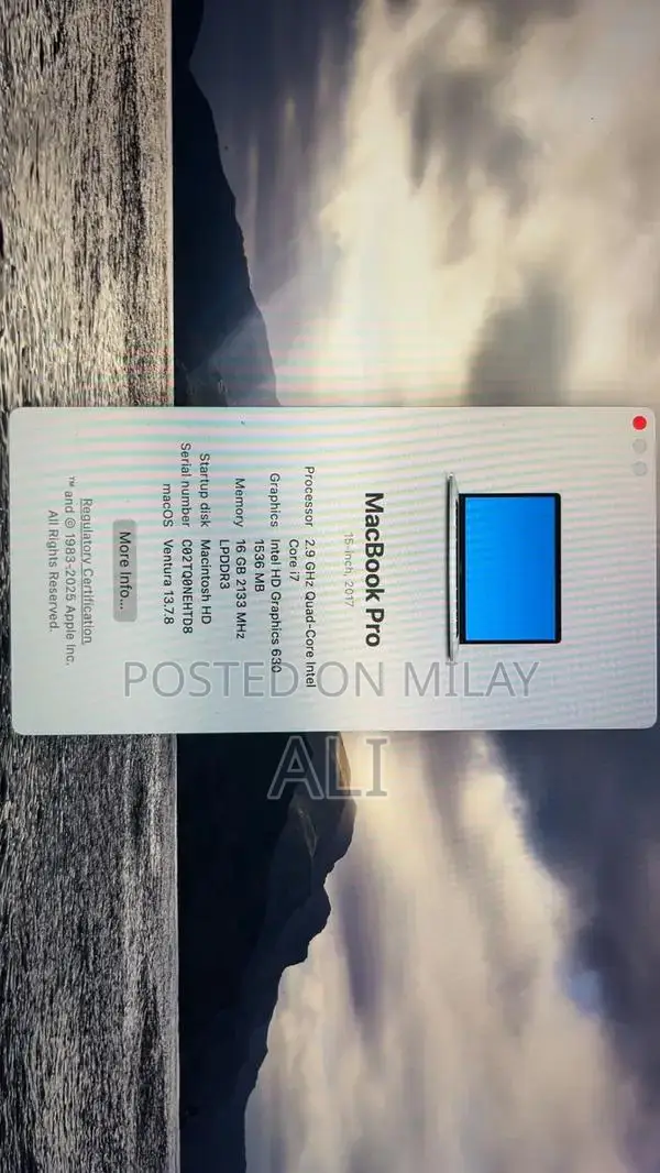 MacBook Pro 2017 i7(15 inch)