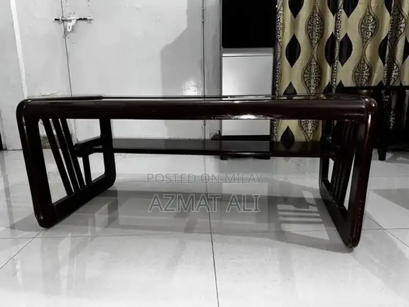 L shape sofa, 4 piece chair set, three piece table set and standing m