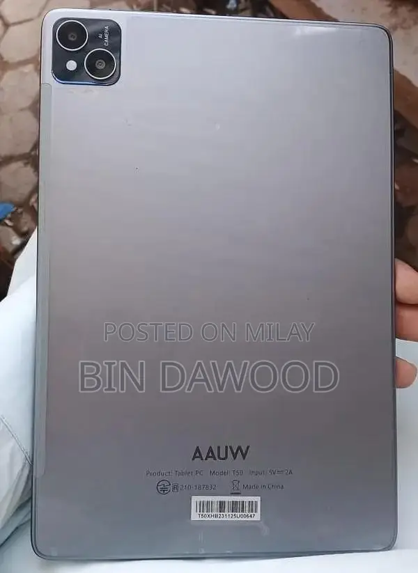 AAUW TAB 50 6 GB RAM 128 GB MEMORY 13 ANDROID VERSION 7200 Mah BATTERY