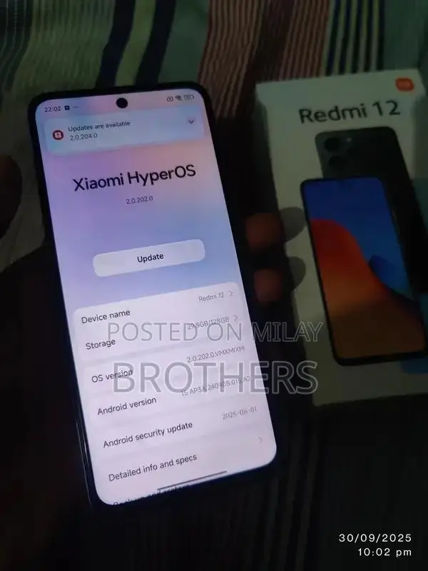 Redmi 12 8.128 Pta Ofical Comp Box No opn Rprd