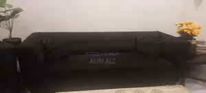 3 sofas black color