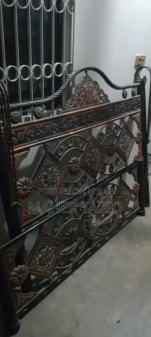 iron bed with matteresses