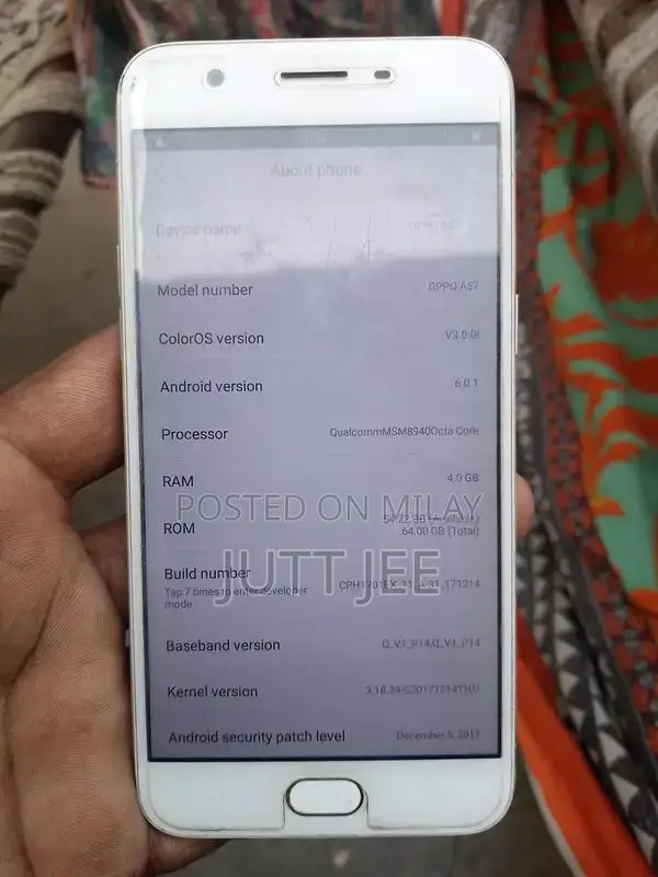 Oppo A57 all ok no opn no rapring nonPTA for sale