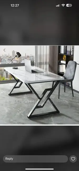 Modern Laptop & Study Desk with Strong Iron Frame
