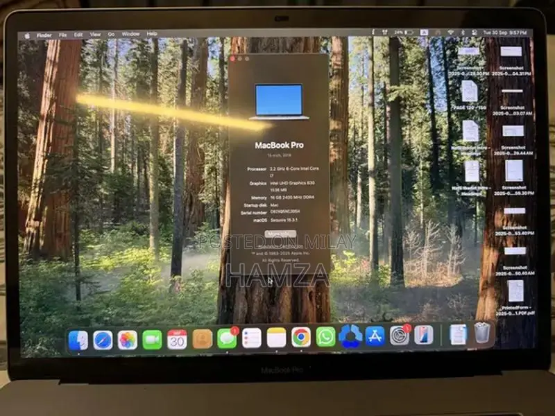 Macbook Pro 2018 15” 256gb 16gb