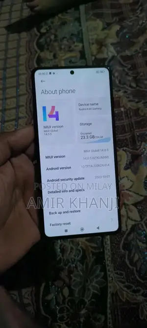 Redmi K40 Smartphone with Dual SIM and Minor Back Glass Damage
