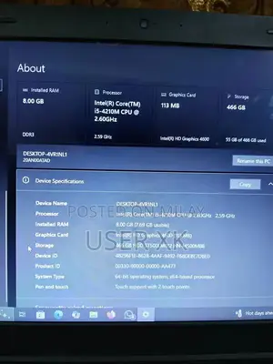 Lenovo Laptop i5 Processor Windows 10 Pro Office Gaming