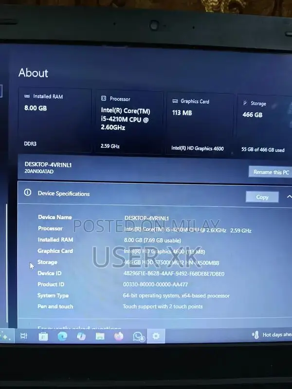 Lenovo Laptop i5 Processor Windows 10 Pro Office Gaming