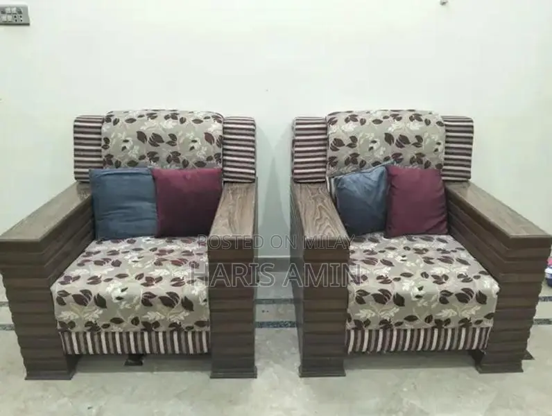 7-Seater Living Room Sofa Set with Coffee and Side Tables