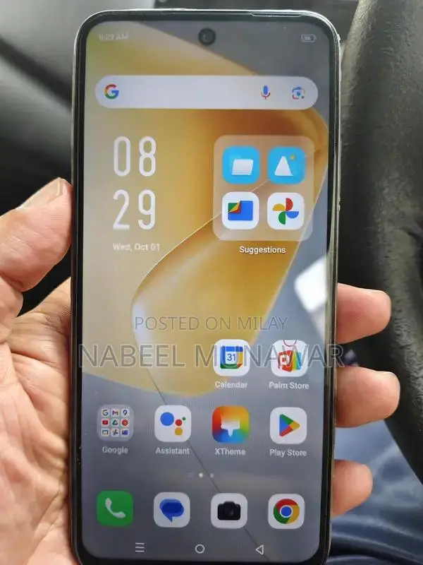 Infinix Hot 50i Smartphone - Golden Color PTA Approved