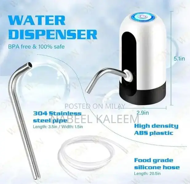 White 2-Piece ABS Plastic Water Dispenser Pump