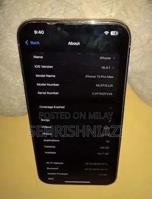 Apple iPhone Pro Max Smartphone 128GB Waterproof