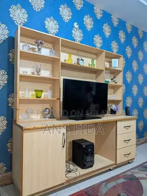 Photo - TV Console with storage  - Custom Made