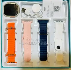 Photo - Smart Watch with 4 Interchangeable Straps, Full Touch HD Display