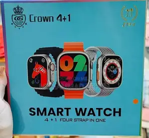 Smart Watch with 4 Interchangeable Straps, Full Touch HD Display