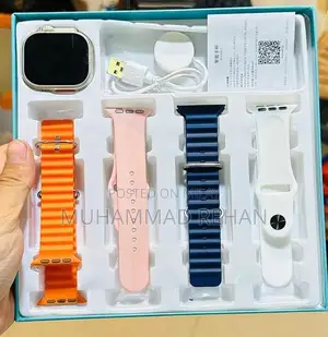 Smart Watch with 4 Interchangeable Straps, Full Touch HD Display
