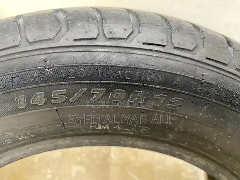 4 tyres for mehran & suzuki FX | 145/ r12 size | good condition