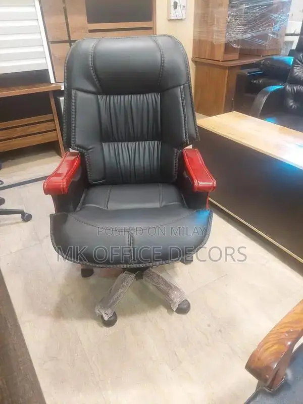 Ergonomic Brown Reclining Office Chair with Footrest