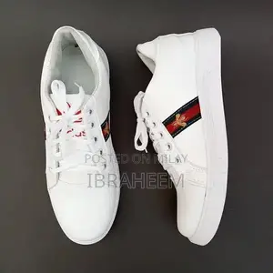 Men's White Rexine Casual Formal Sneakers - Multiple Sizes