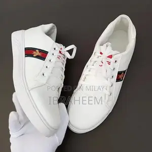 Men's White Rexine Casual Formal Sneakers - Multiple Sizes
