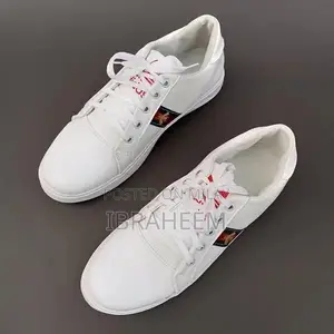 Men's White Rexine Casual Formal Sneakers - Multiple Sizes