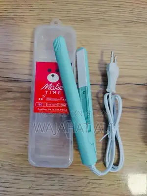 Mini Blue Pink Hair Straightener with High Heat Settings