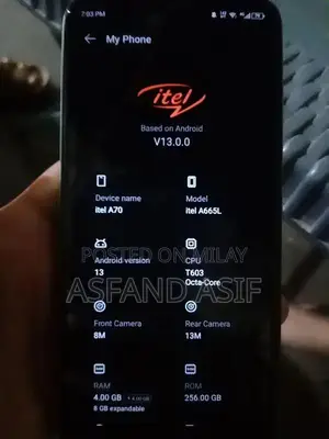 Itel A70 Brand new Condition 10/10