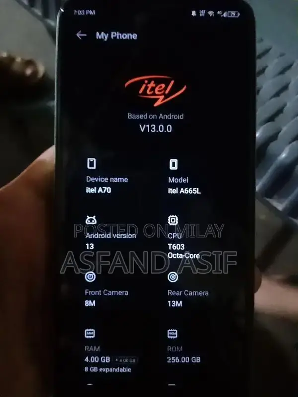 Itel A70 Brand new Condition 10/10