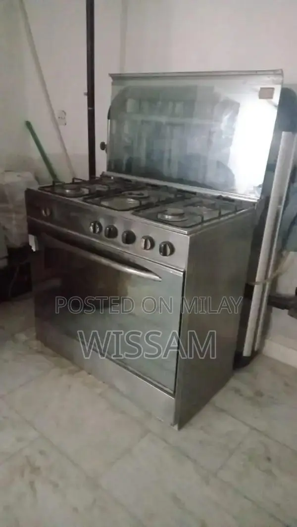 Professional 6-Burner Stainless Steel Gas Range with Large Oven