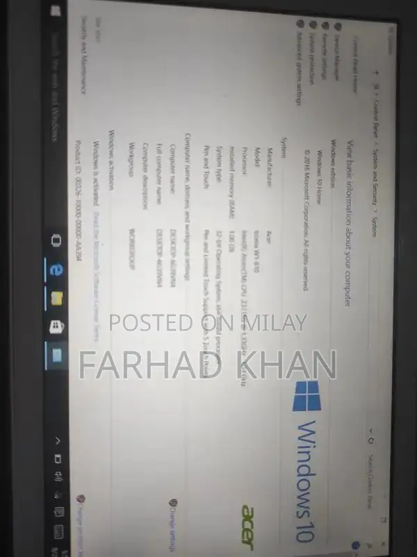 Acer Iconia W1-810 Compact Tablet