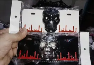 Skull LED Motorcycle Back Number Plate for 70cc & 125cc Bikes