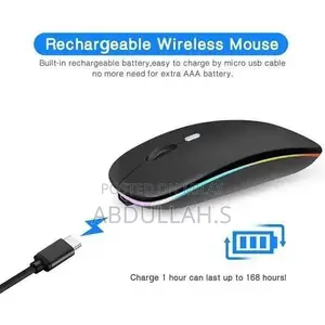 Dual-Mode Bluetooth Wireless Mouse with Silent Clicks
