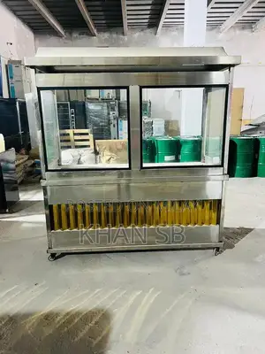 Photo - Bryani Food Display Counter with Mirrors - Non-Magnetic Design