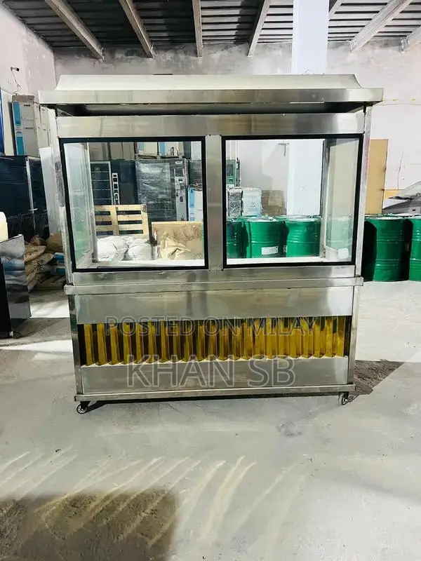 Bryani Food Display Counter with Mirrors - Non-Magnetic Design