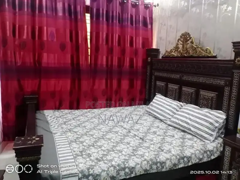 A pure wooden king bed on sale